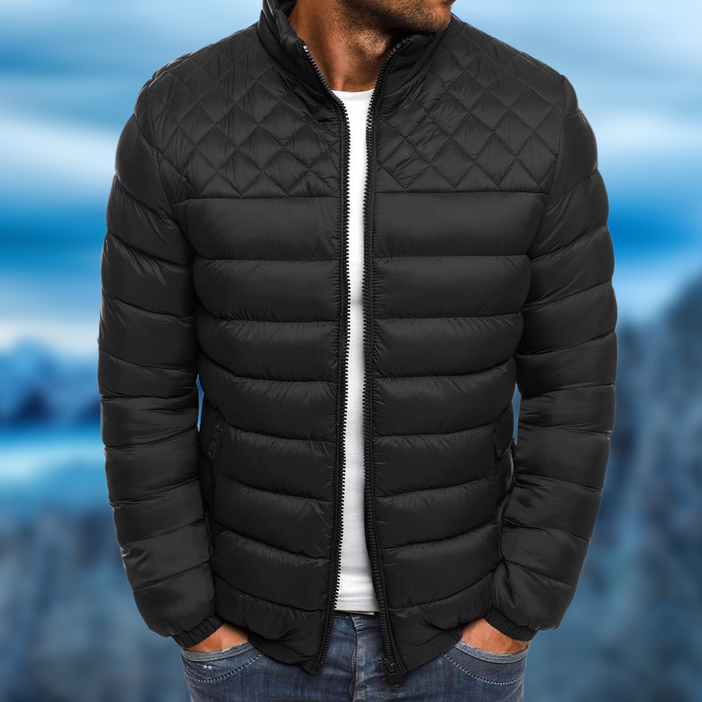Moderne Herrenjacke mit Steppmuster und lässiger Passform | A&B - 3 - Annoboutique