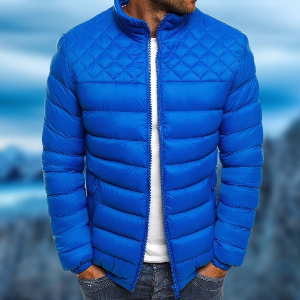 Moderne Herrenjacke mit Steppmuster und lässiger Passform | A&B - 4 - Annoboutique