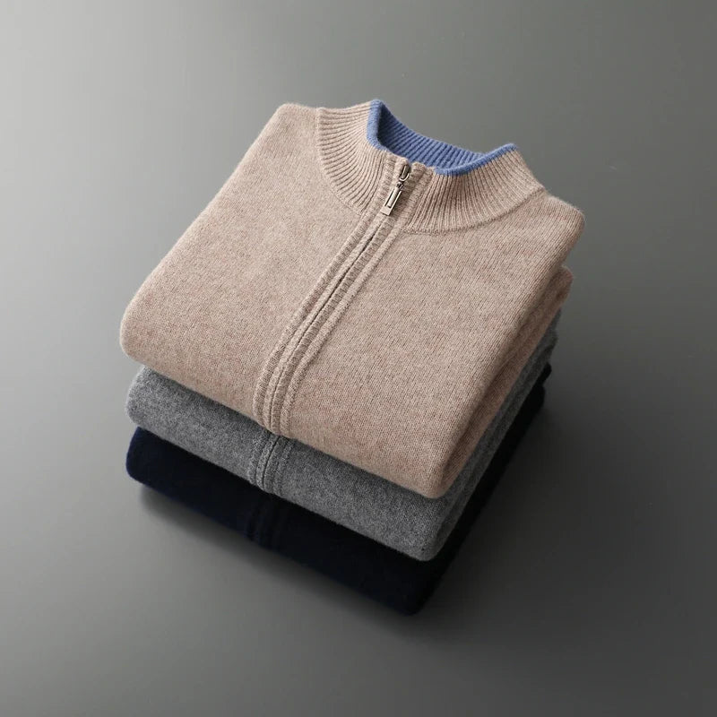 Herrenjacke mit Reißverschluss | Eleganter Schnitt für jeden Anlass | A&B - 14 - Annoboutique