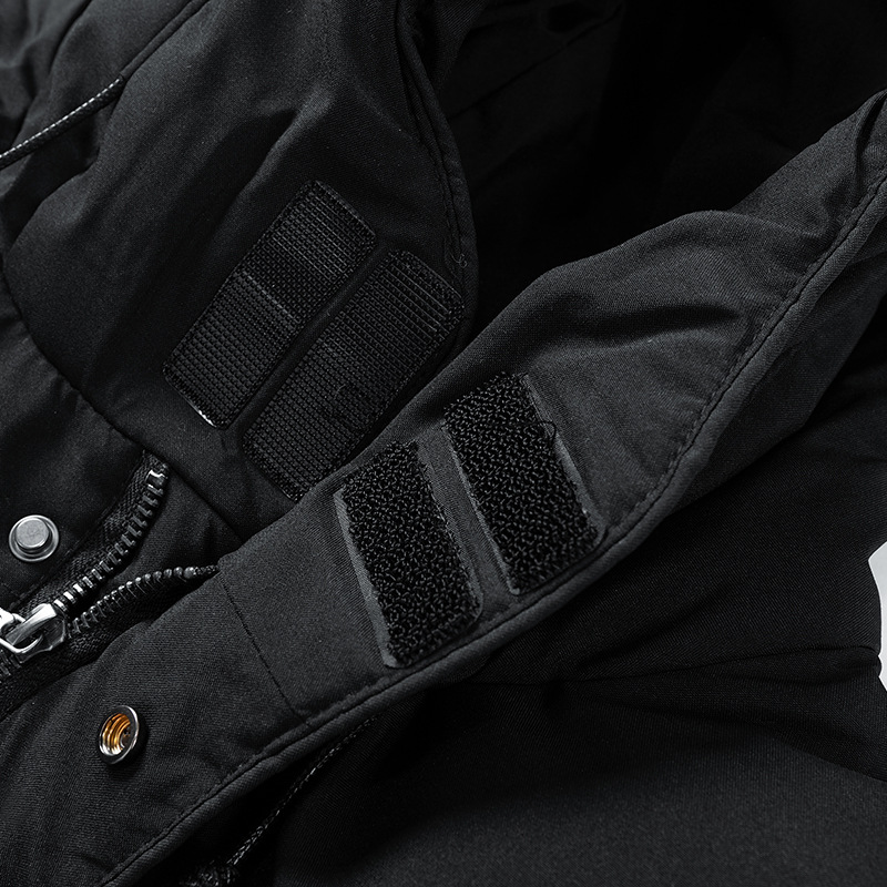 Moderne Herren Parka Jacke mit Kapuze und langen Schnitt | A&B - 16 - Annoboutique