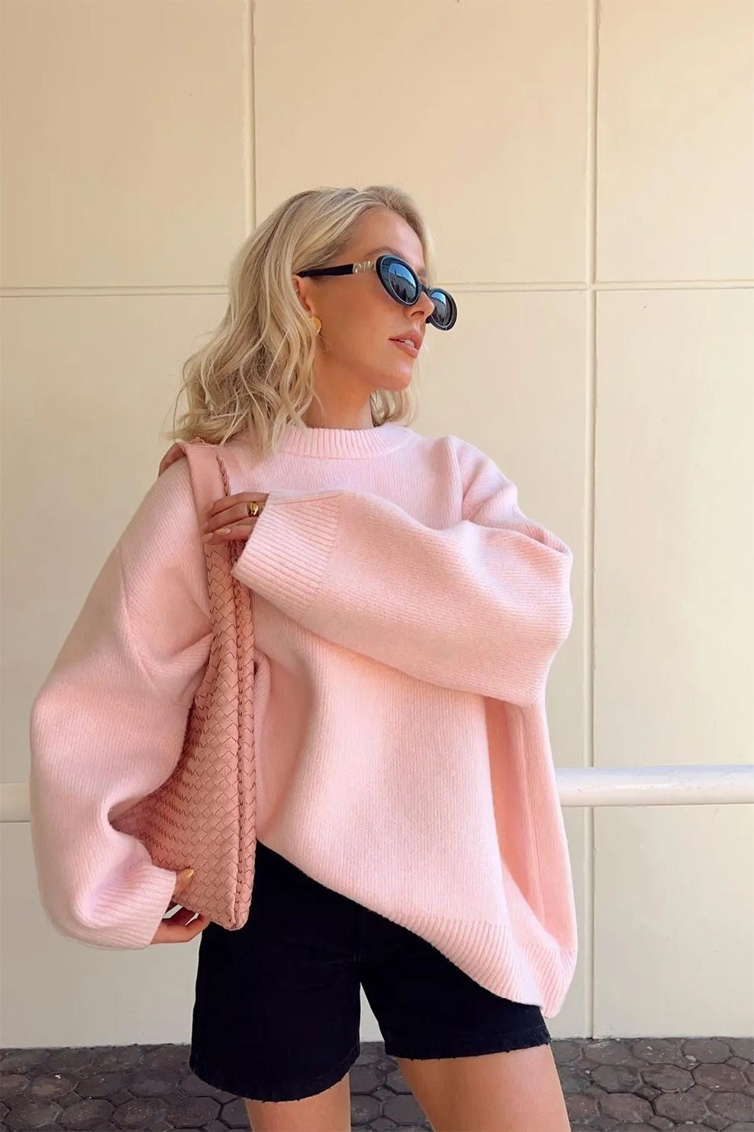 Pullover Damen im lässigen Oversized-Stil mit langen Ärmeln | A&B - 1 - Annoboutique