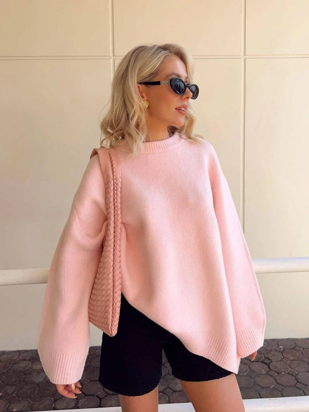 Pullover Damen im lässigen Oversized-Stil mit langen Ärmeln | A&B - 2 - Annoboutique