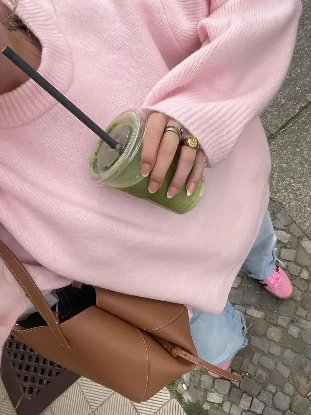 Pullover Damen im lässigen Oversized-Stil mit langen Ärmeln | A&B - 7 - Annoboutique