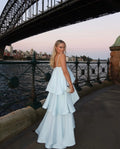 Maxikleid Damen mit fließendem Schnitt und asymmetrischem Saum | A&B - 1 - Annoboutique