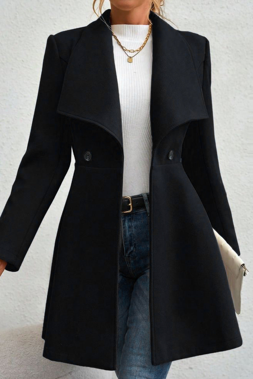 Damenjacke mit offenem Kragen und figurbetonter Silhouette | A&B - 1 - Annoboutique
