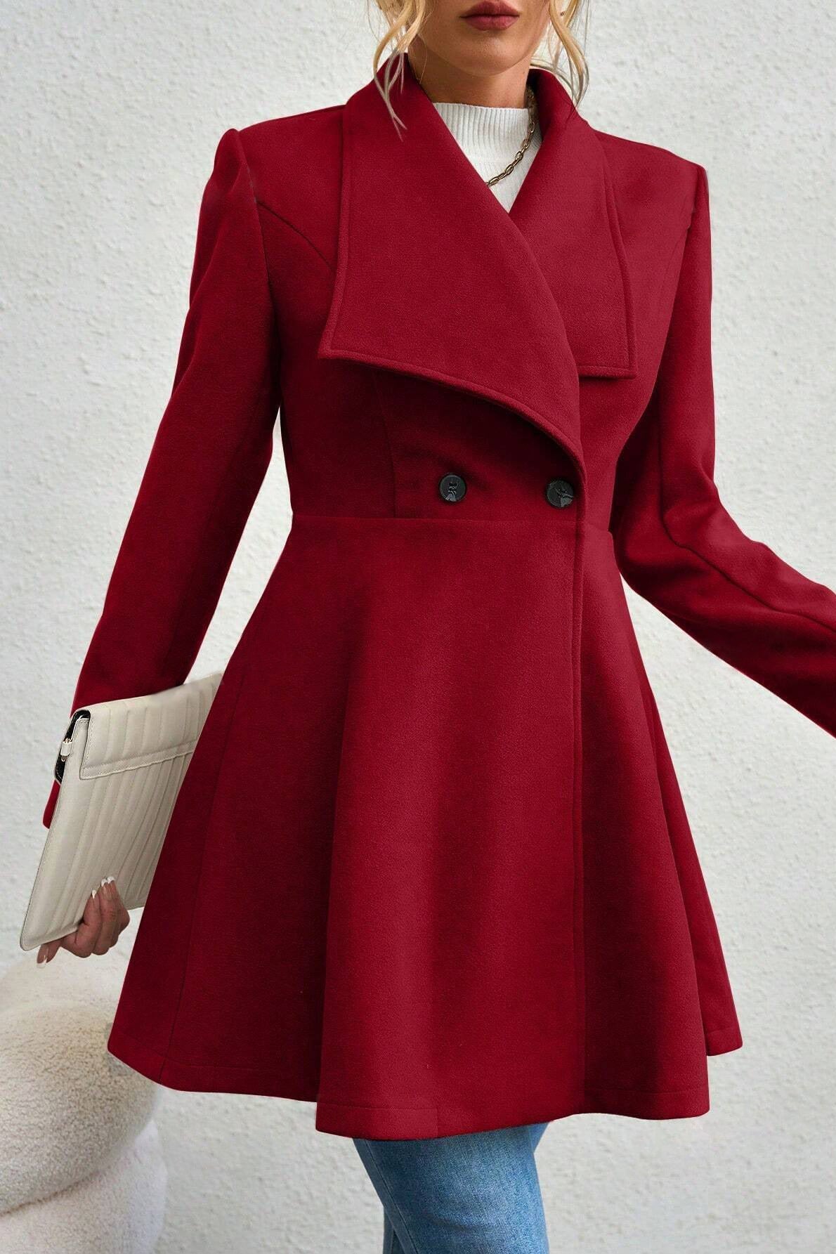 Damenjacke mit offenem Kragen und figurbetonter Silhouette | A&B - 10 - Annoboutique