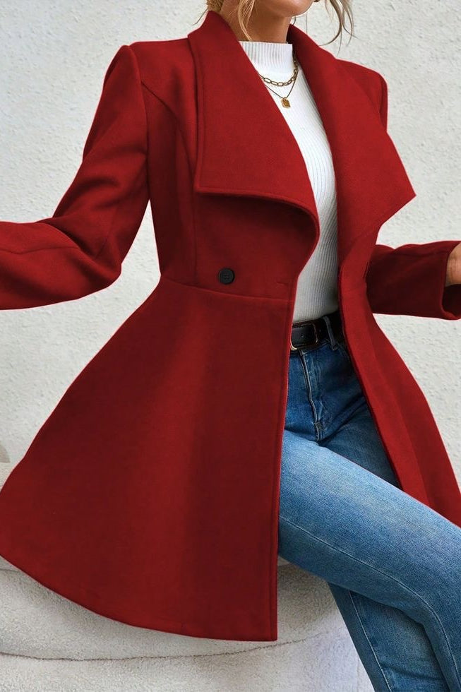 Damenjacke mit offenem Kragen und figurbetonter Silhouette | A&B - 11 - Annoboutique