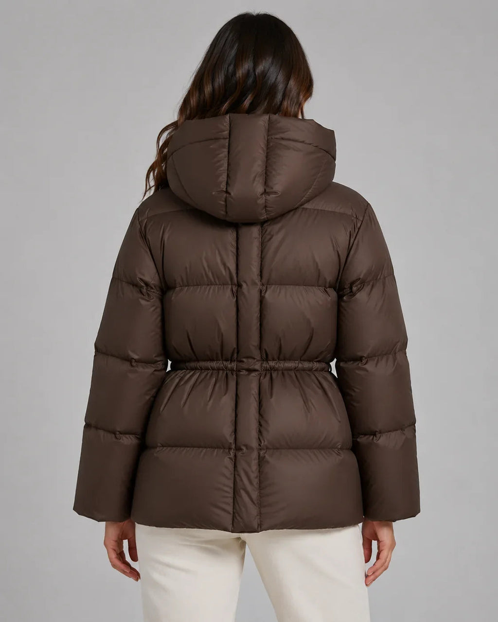 Damen Jacke mit Taillenzug und Kapuze | A&B - 3 - Annoboutique