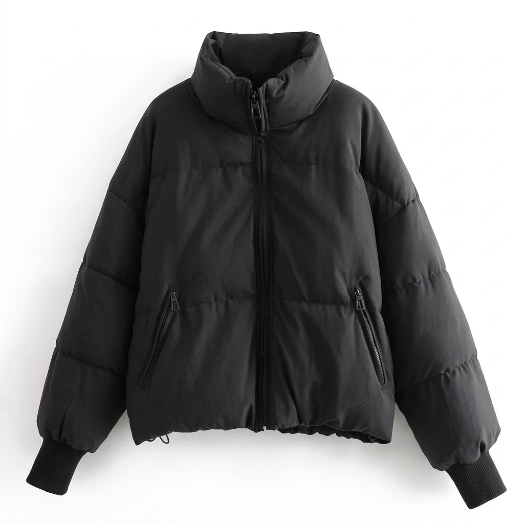 Damenjacke mit lässigem Schnitt und Stehkragen | A&B - 7 - Annoboutique