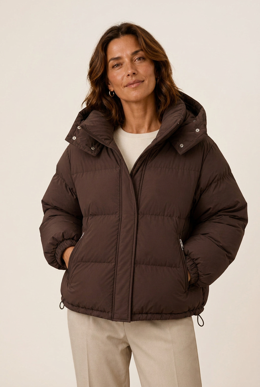 Damen Jacke mit Kapuze und Reißverschluss | A&B - 1 - Annoboutique