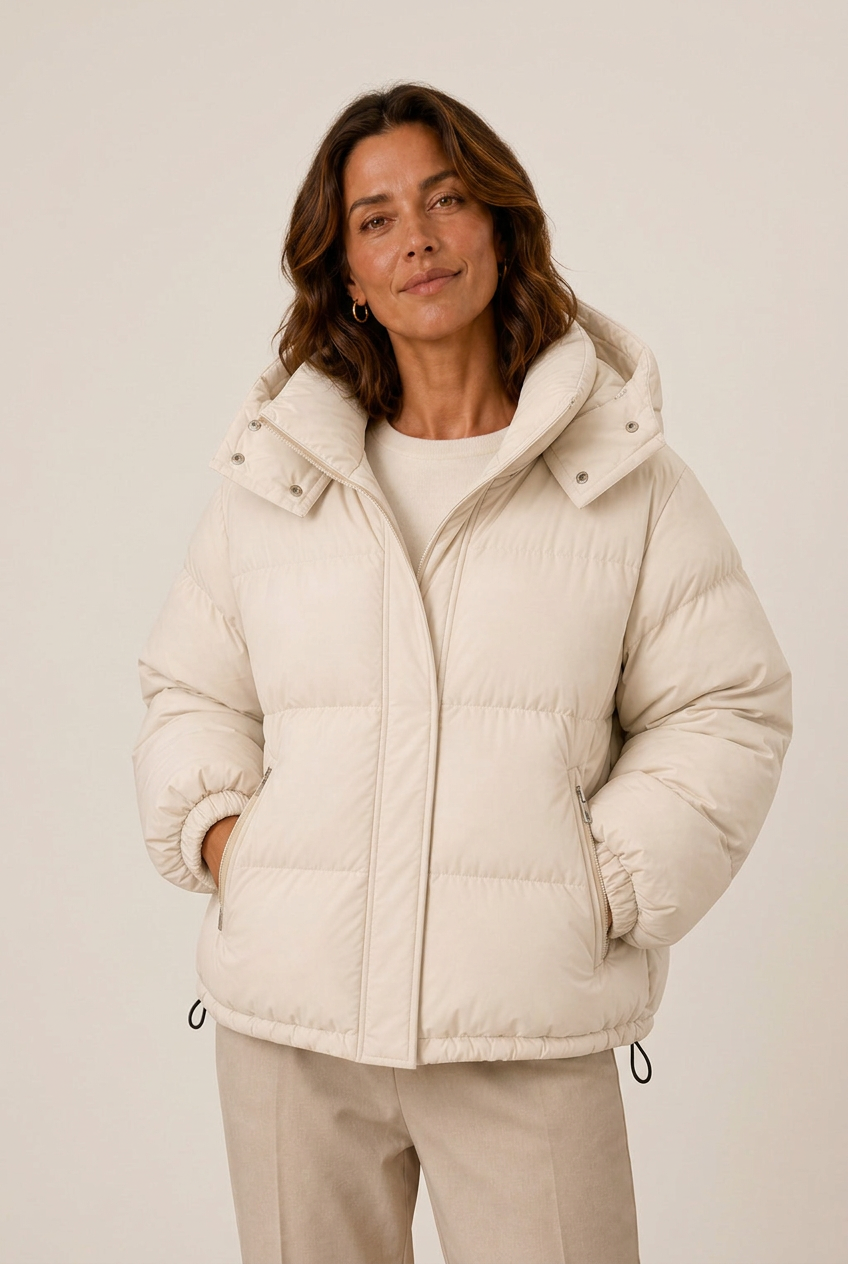 Damen Jacke mit Kapuze und Reißverschluss | A&B - 4 - Annoboutique