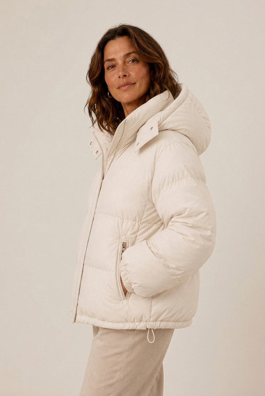 Damen Jacke mit Kapuze und Reißverschluss | A&B - 5 - Annoboutique