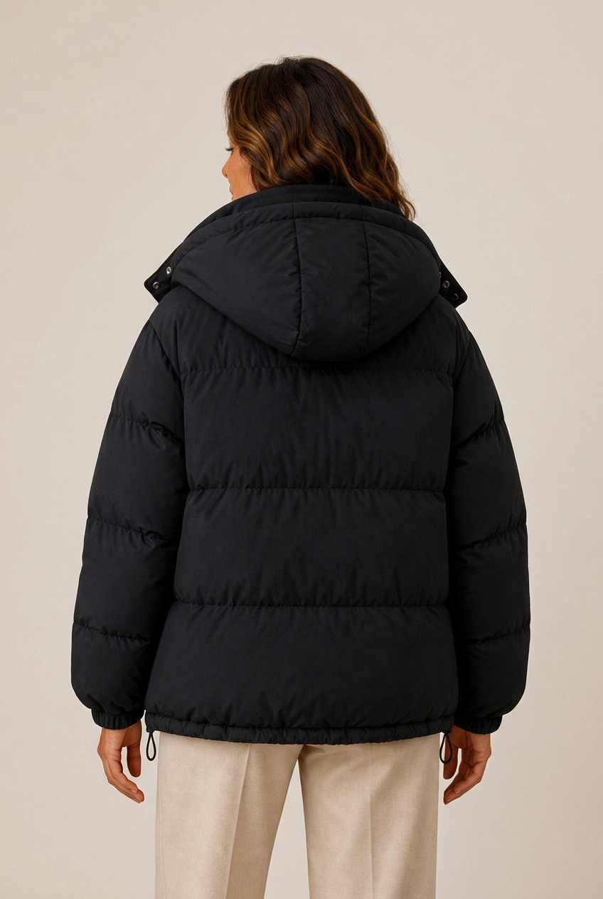 Damen Jacke mit Kapuze und Reißverschluss | A&B - 8 - Annoboutique
