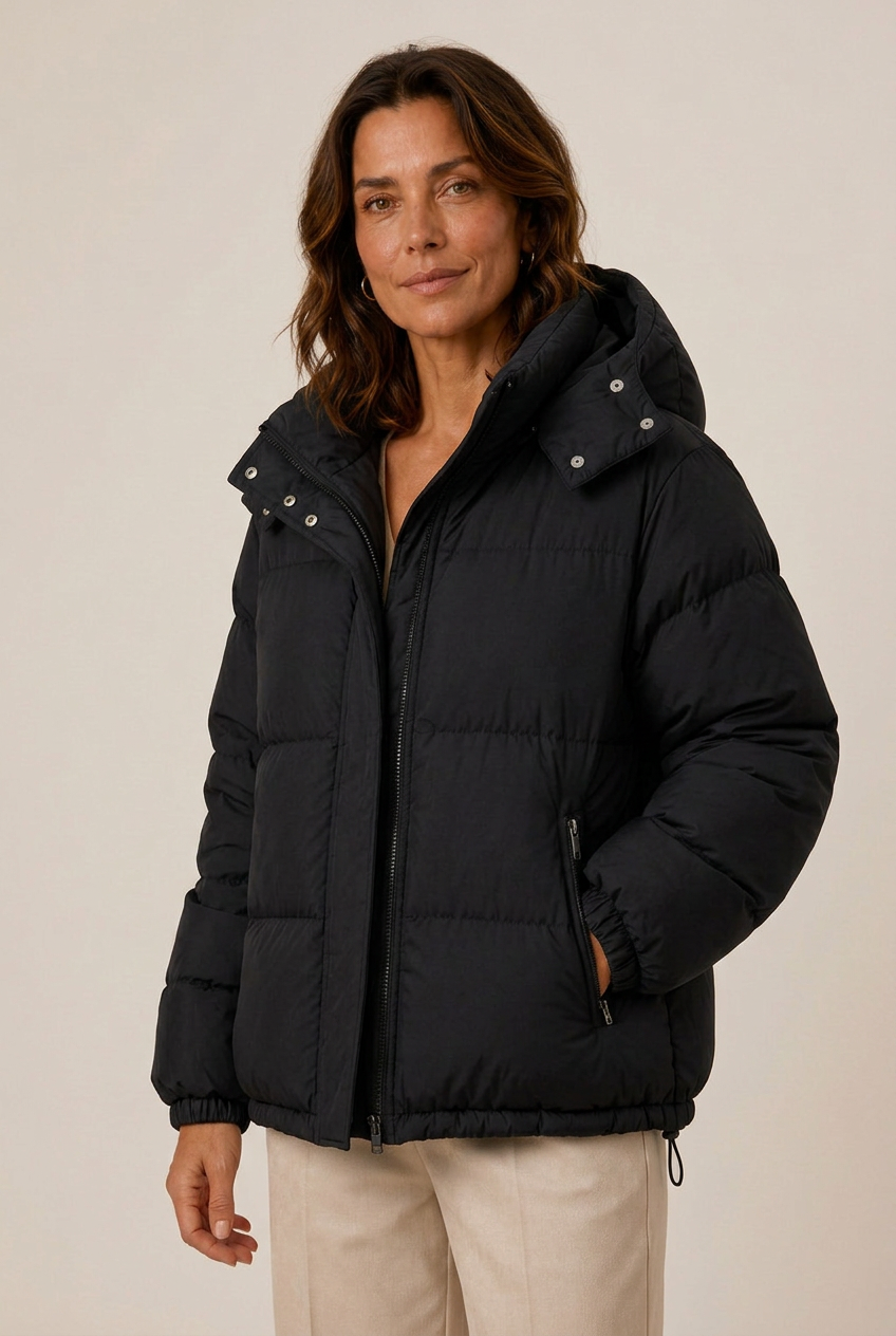 Damen Jacke mit Kapuze und Reißverschluss | A&B - 9 - Annoboutique