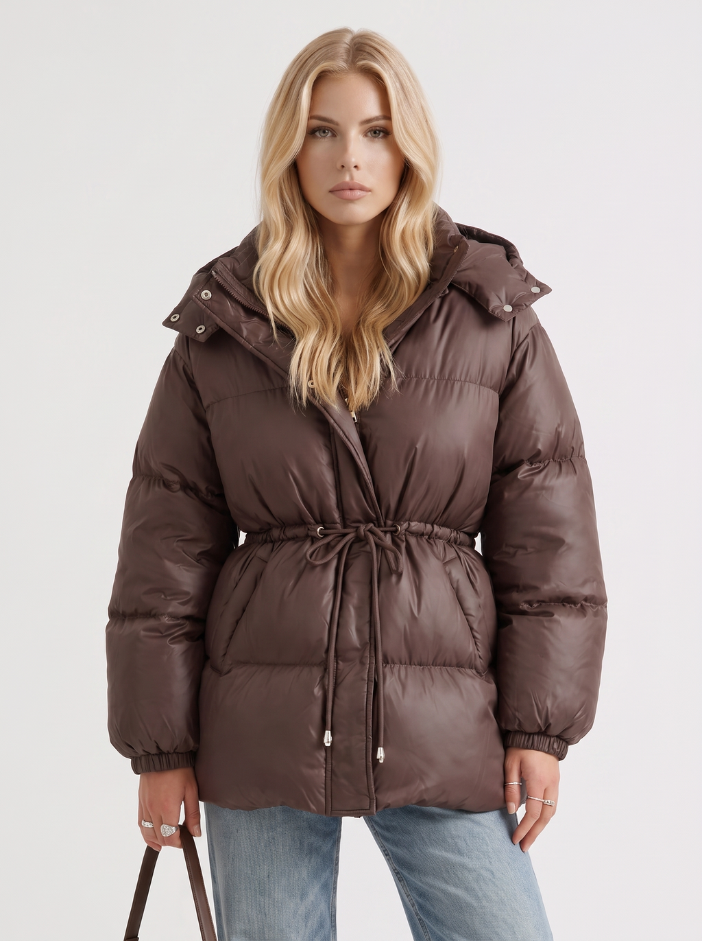 Damenjacke mit Kapuze und taillierter Passform | A&B - 1 - Annoboutique
