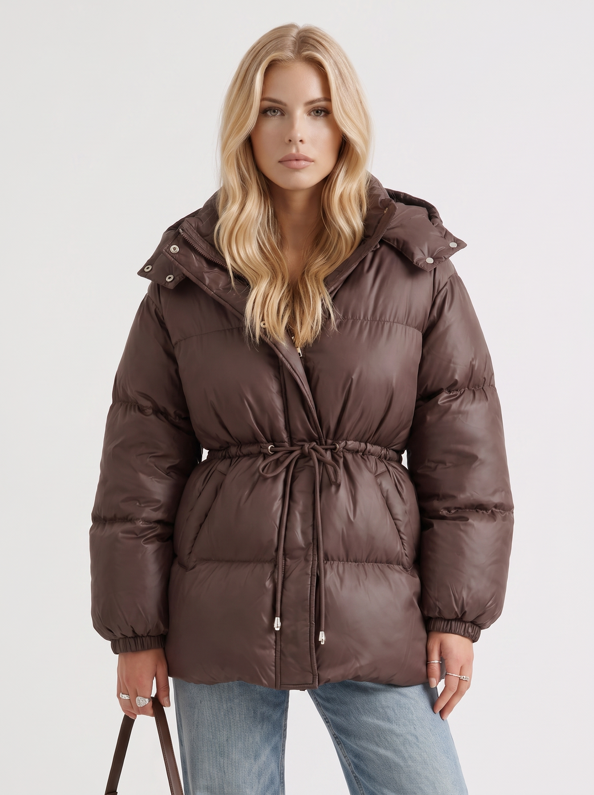 Damenjacke mit Kapuze und taillierter Passform | A&B - 1 - Annoboutique
