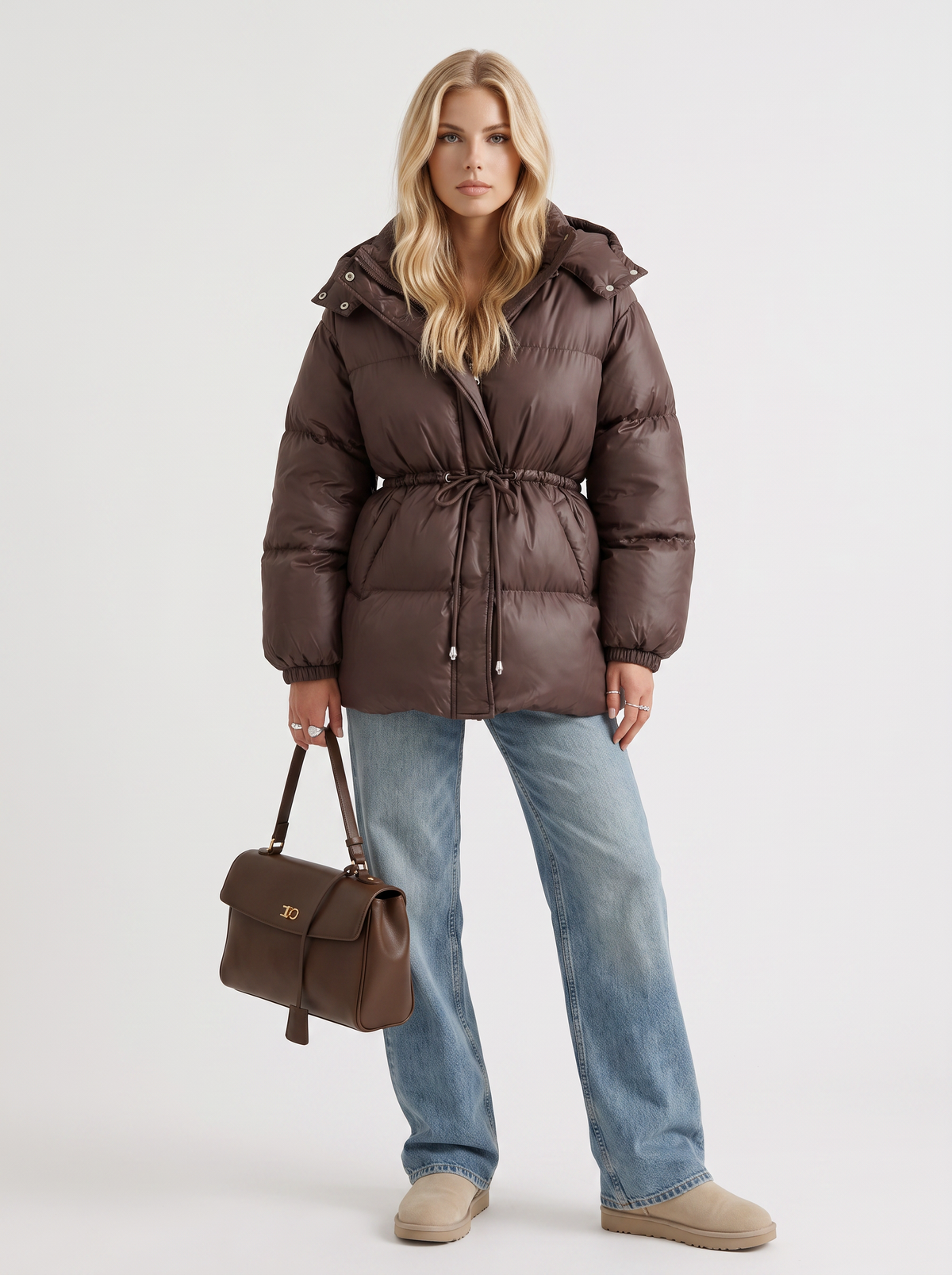 Damenjacke mit Kapuze und taillierter Passform | A&B - 2 - Annoboutique