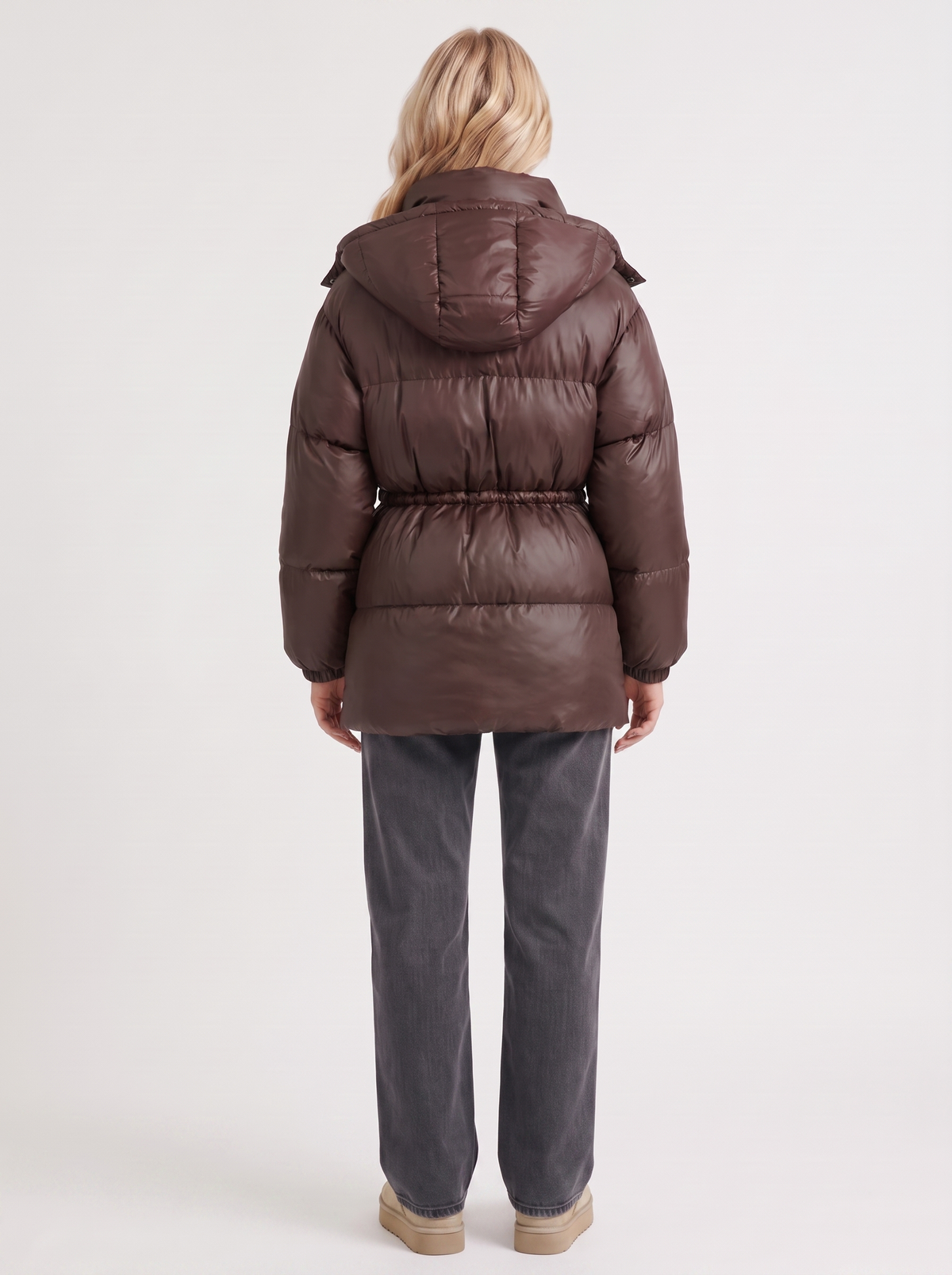 Damenjacke mit Kapuze und taillierter Passform | A&B - 5 - Annoboutique
