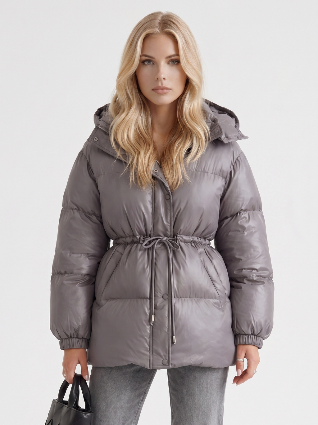 Damenjacke mit Kapuze und taillierter Passform | A&B - 13 - Annoboutique