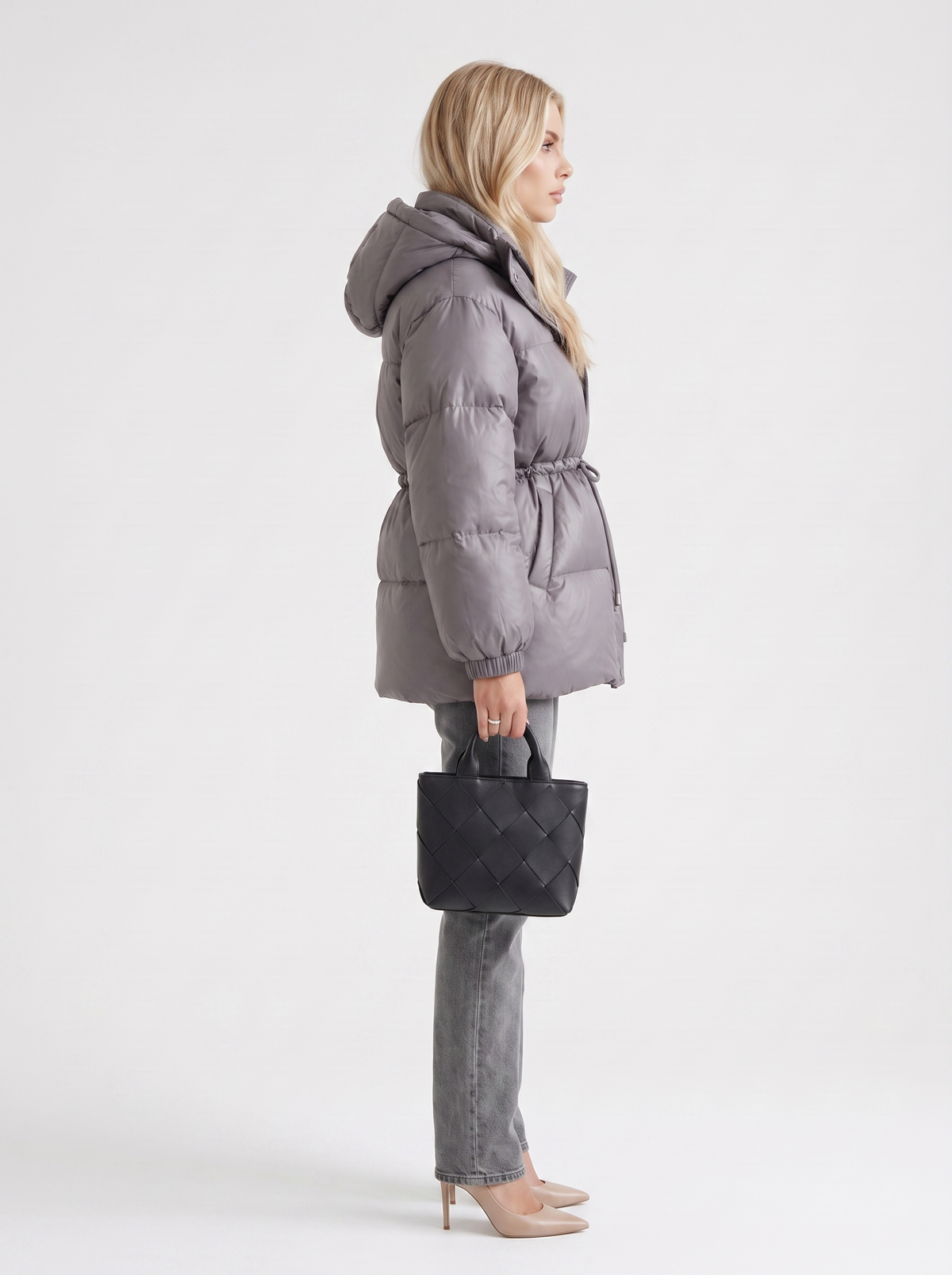 Damenjacke mit Kapuze und taillierter Passform | A&B - 15 - Annoboutique