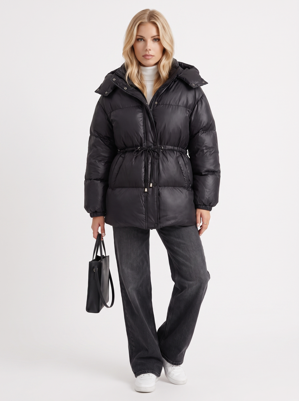 Damenjacke mit Kapuze und taillierter Passform | A&B - 20 - Annoboutique