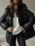 Damenjacke mit Kapuze und Taillenzug | A&B - 3 - Annoboutique
