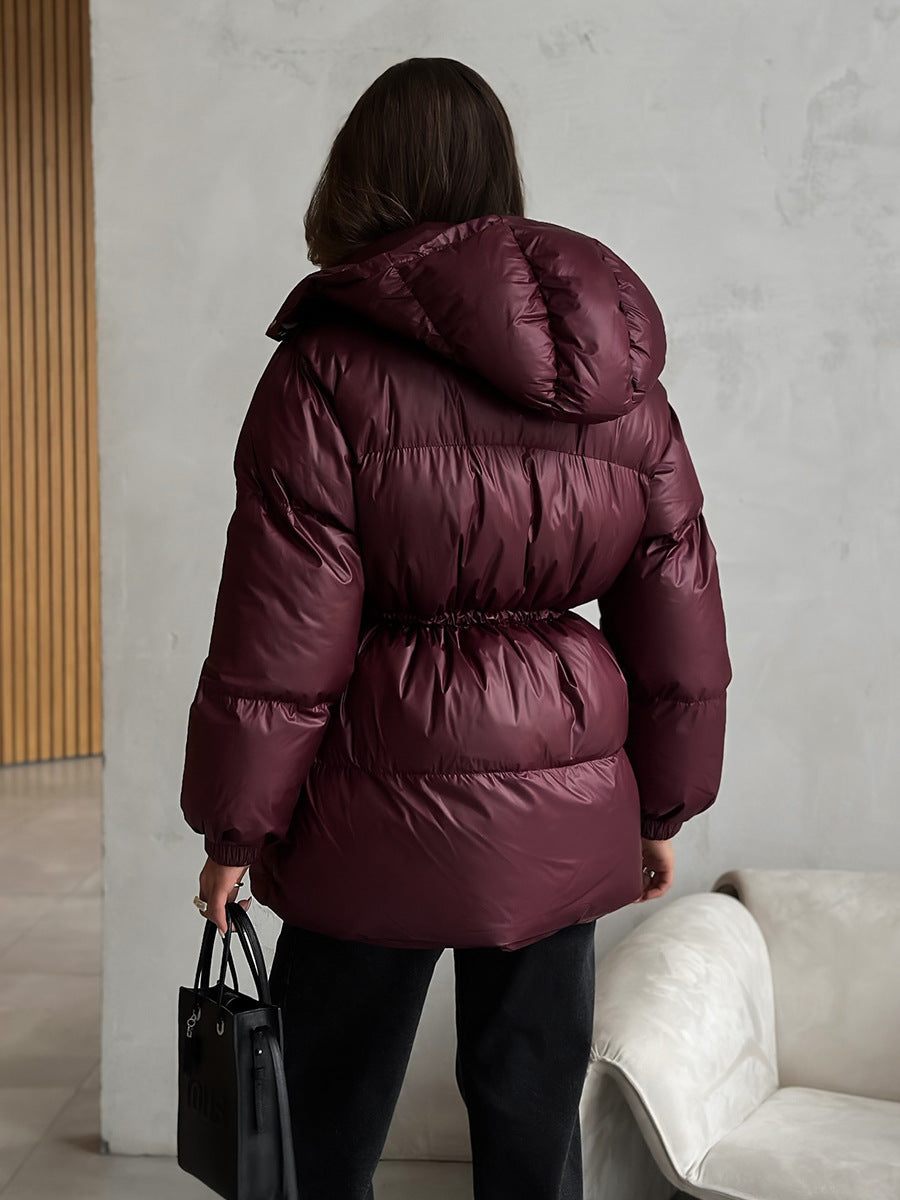Damenjacke mit Kapuze und Taillenzug | A&B - 7 - Annoboutique