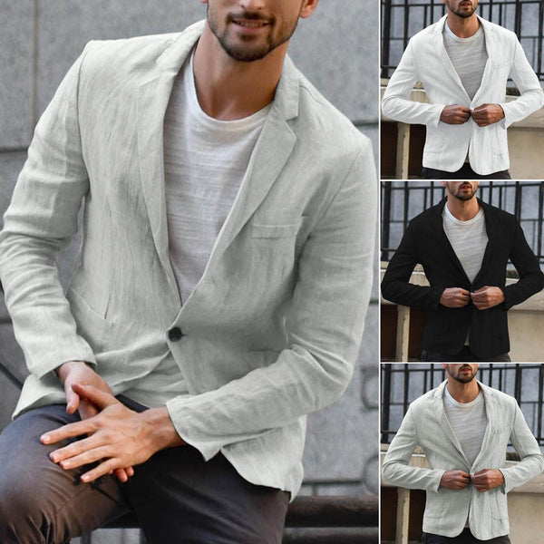 Herrenblazer mit lässigem Schnitt und praktischen Taschen | A&B - 1 - Annoboutique
