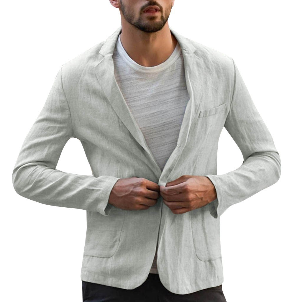 Herrenblazer mit lässigem Schnitt und praktischen Taschen | A&B - 6 - Annoboutique