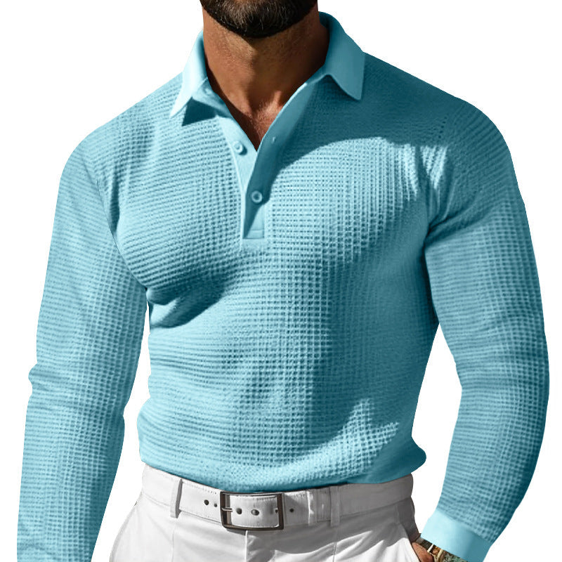 Herren Poloshirt mit strukturiertem Design und klassischem Kragen | A&B - 1 - Annoboutique