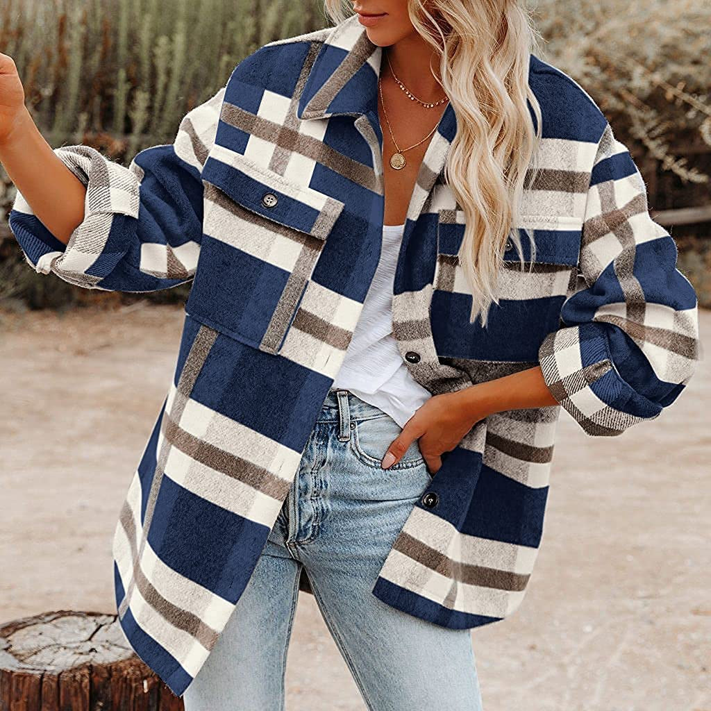 Oversized Damenjacke mit lässigem Schnitt und praktischen Taschen | A&B - 3 - Annoboutique
