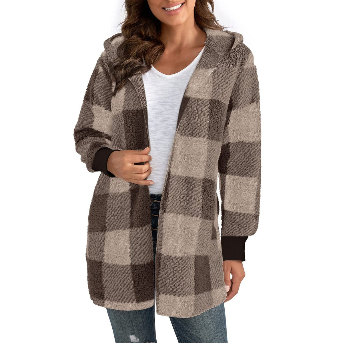 Jacket Damen mit lockerer Passform und Kapuze | A&B - 8 - Annoboutique