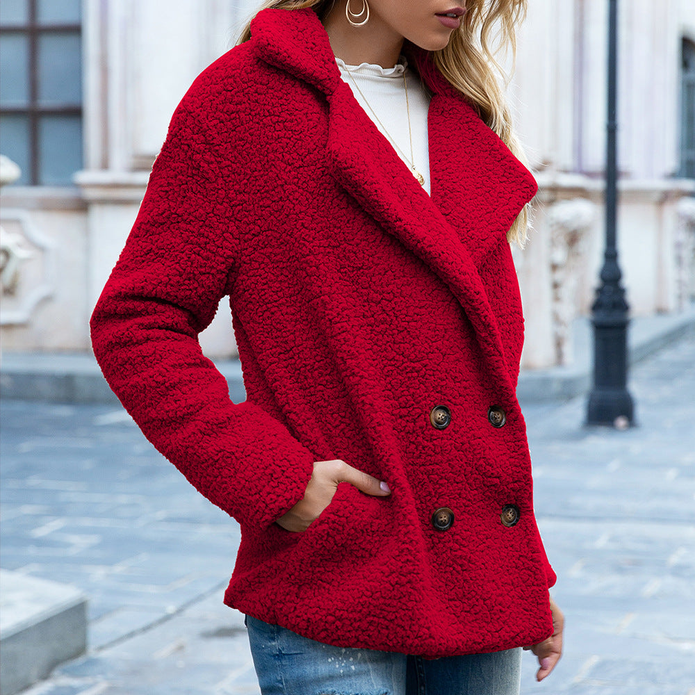 Damen Jacke mit Revers und doppelter Knopfverarbeitung | A&B - 6 - Annoboutique