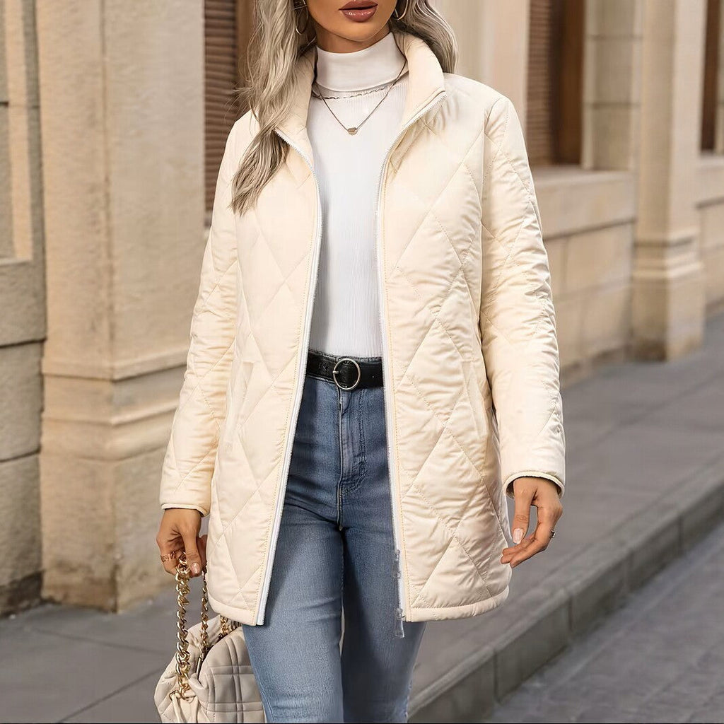 Steppjacke Damen mit lässigem Schnitt und praktischen Taschen | A&B - 3 - Annoboutique