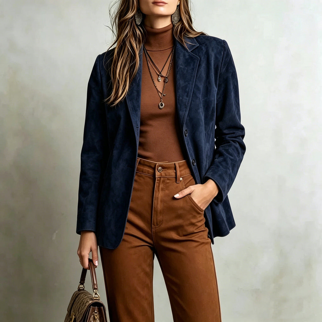 Blazer Damen mit tailliertem Schnitt und elegantem Design | A&B - 1 - Annoboutique