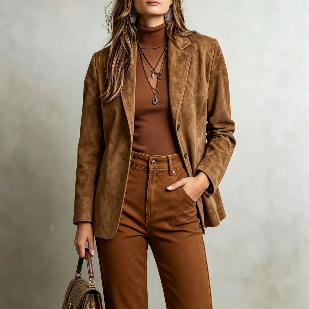 Blazer Damen mit tailliertem Schnitt und elegantem Design | A&B - 2 - Annoboutique