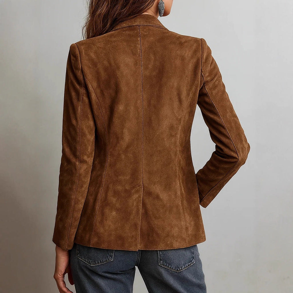 Blazer Damen mit taillierter Passform und elegantem Revers | A&B - 3 - Annoboutique