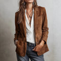 Blazer Damen mit taillierter Passform und elegantem Revers | A&B - 5 - Annoboutique