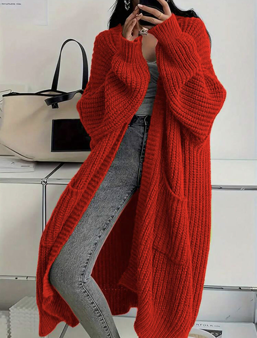 Cardigan Damen mit lässigem Schnitt und praktischen Taschen | A&B - 3 - Annoboutique