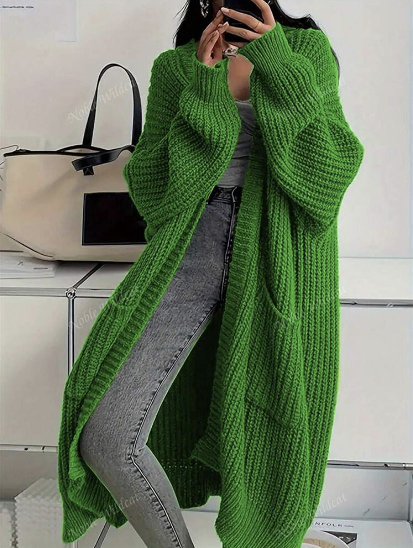 Cardigan Damen mit lässigem Schnitt und praktischen Taschen | A&B - 6 - Annoboutique