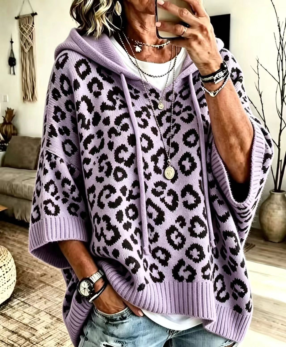 Hoodie Damen mit lässigem Schnitt und Kapuze | A&B - 5 - Annoboutique