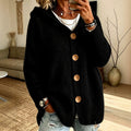 Cardigan Damen mit Kapuze und Knopfverschluss | A&B - 6 - Annoboutique