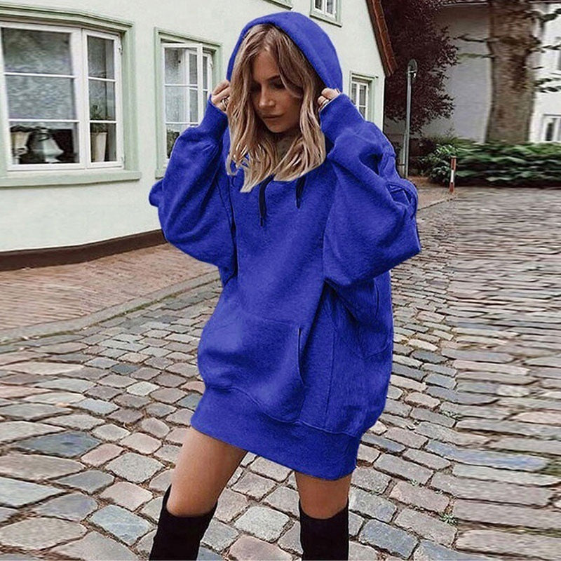 Damen Hoodie mit lässigem Schnitt und Kapuze | A&B - 1 - Annoboutique