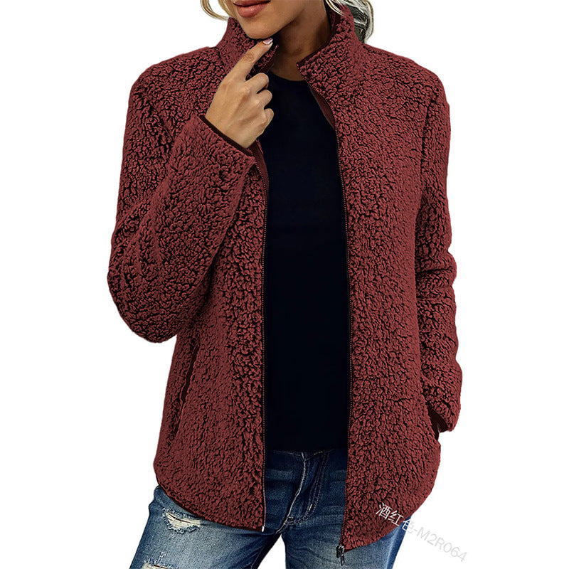 Damenjacke mit Stehkragen und Reißverschluss | A&B - 3 - Annoboutique
