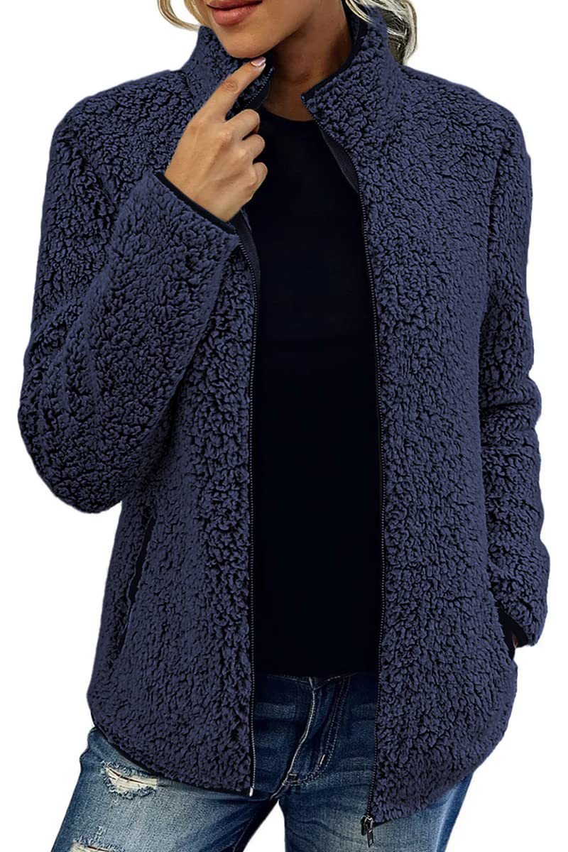 Damenjacke mit Stehkragen und Reißverschluss | A&B - 6 - Annoboutique