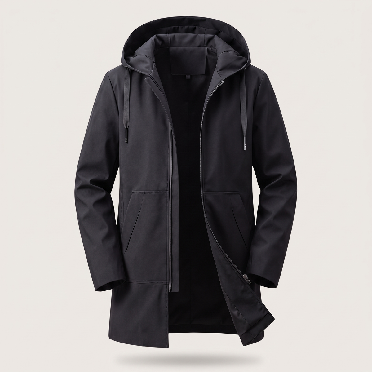 Moderne Herrenjacke mit Kapuze und praktischen Taschen | A&B - 4 - Annoboutique