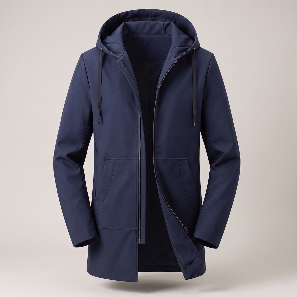 Moderne Herrenjacke mit Kapuze und praktischen Taschen | A&B - 5 - Annoboutique