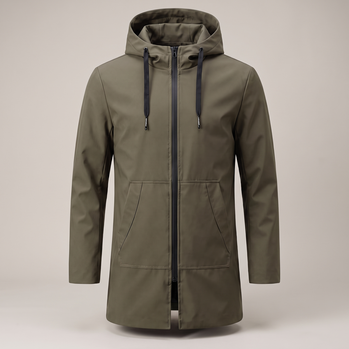 Moderne Herrenjacke mit Kapuze und praktischen Taschen | A&B - 7 - Annoboutique