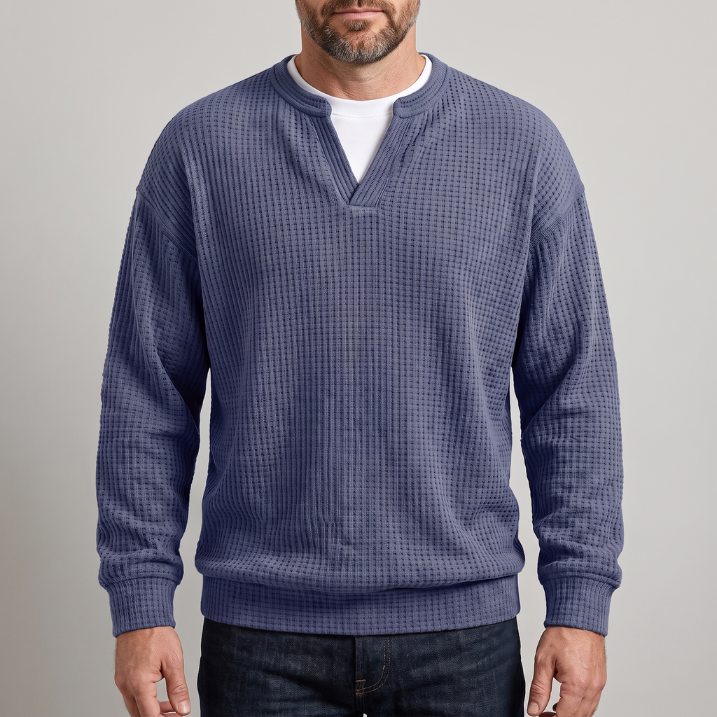 Pullover Herren mit modernem Schnitt und V-Ausschnitt | A&B - 1 - Annoboutique