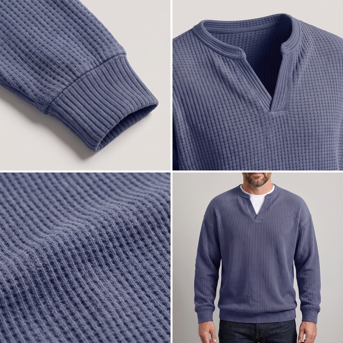 Pullover Herren mit modernem Schnitt und V-Ausschnitt | A&B - 3 - Annoboutique